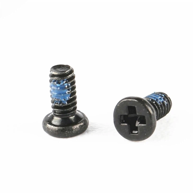 Black Zinc Cross Recessed Flat Small M1 Screw