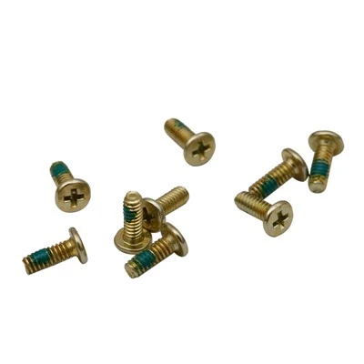 Sekrup mikro kepala datar phillips berlapis emas untuk headphone